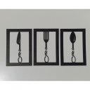 Ver imagem 1 de Quadro Decorativo Vazado Café 3mm Preto:29cm Altura X 24,5cm Largura