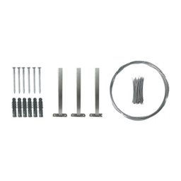 Concertina Galvanizada Simples 30cm 5m Com kit Instalação Minasul - 4 Concertina Galvanizada Simples 30cm 5m Com kit Instalação Minasul - 4