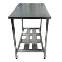 Ver imagem 3 de Mesa Aço Inox Profissional 120x70x90 cm Nortinox