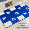 Tapetes Antiderrapante Quarto Infantil Alfabeto Azul Royal - 2