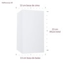Ver imagem 3 de Cúpula de Abajur 23x13x13cm Tecido Algodão Soquete Importado Ref 49
