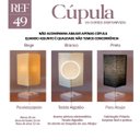 Ver imagem 2 de Cúpula de Abajur 23x13x13cm Tecido Algodão Soquete Importado Ref 49