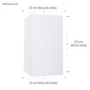 Ver imagem 3 de Cúpula Clássica de Abajur Luminária 23x13x13cm Tecido Algodão Soquete Importado Ref 49