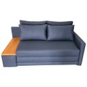 Ver imagem 1 de Sofá Cama | Tampo Lateral Esquerdo | Tecido Impermeável | 2 Lugares | Medida 180cm | Azul Marinho