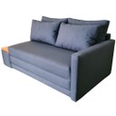 Ver imagem 4 de Sofá Cama | Tampo Lateral Esquerdo | Tecido Impermeável | 2 Lugares | Medida 180cm | Azul Marinho