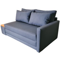Sofá Cama | Tampo Lateral Esquerdo | Tecido Impermeável | 2 Lugares | Medida 180cm | Azul Marinho - 4