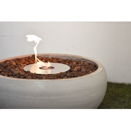 Lareira Ecológica Externa Cimento Queimador Inox 304 - Porak Bacia 100 cm - 3