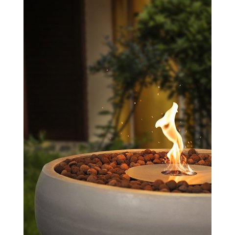 Lareira Ecológica Externa Cimento Queimador Inox 304 - Porak Bacia 100 cm