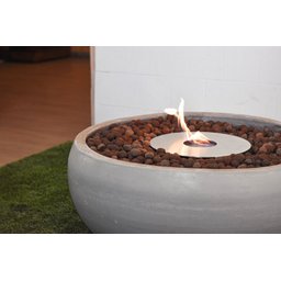 Lareira Ecológica Externa Cimento Queimador Inox 304 - Porak Bacia 100 cm - 2