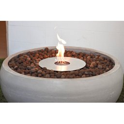 Lareira Ecológica Externa Cimento Queimador Inox 304 - Porak Bacia 100 cm - 7