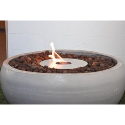 Lareira Ecológica Externa Cimento Queimador Inox 304 - Porak Bacia 100 cm - 5