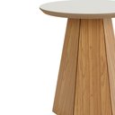 Ver imagem 3 de Mesa De Canto Lateral Pé Hexagonal TB606 Off White Freijó Dalla Costa