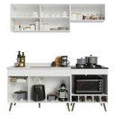Ver imagem 5 de Cozinha Modulada Compacta para Forno/Cooktop com Pia 190cm Florença Multimóveis MCR2450 Branco/