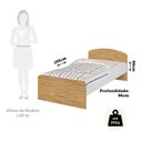 Ver imagem 3 de Cama Infantil 100% MDF Lola Espresso Móveis Marrom/Branco Brilho/Amêndoa