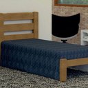 Ver imagem 1 de Cama de Solteiro Londres de Madeira Angelim Imbuia
