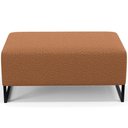 Ver imagem 6 de Kit 02 Puffs Decorativo Sala De Estar Cléo 90cm Base De Ferro Preto W01 Bouclê Terracota - Lyam
