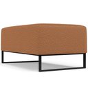Ver mais imagens de Kit 02 Puffs Decorativo Sala De Estar Cléo 90cm Base De Ferro Preto W01 Bouclê Terracota - Lyam
