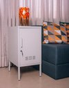 Ver imagem 1 de Armário de Aço Decorativo Multiuso C/ Chave Cinza