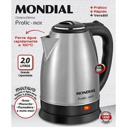 Ce-06 - Chaleira Elétrica Pratic Inox 220v - Mondial - 2