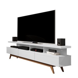 RACK VIVARE PARA SALA TV ATE 72 VIVARE WOOD 1.8:BRANCO