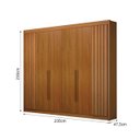Ver imagem 2 de Dormitorio Casal Ripado 2PÇS 6 Portas Verona - Arbo Design