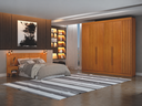 Ver imagem 1 de Dormitorio Casal Ripado 2PÇS 6 Portas Verona - Arbo Design
