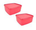 Ver imagem 3 de Tupperware Kit com 3 Potes Freezer Jeitosinho 400 Ml Cor Coral Tupperware Kit com 3 Potes Freezer Je