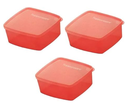 Ver imagem 1 de Tupperware Kit com 3 Potes Freezer Jeitosinho 400 Ml Cor Coral Tupperware Kit com 3 Potes Freezer Je