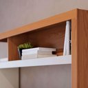Ver imagem 5 de Rack Estante para TV até 50 Polegadas com 2 Portas e Nichos Multimóveis Crcol-RCP029 Madeirado/Off
