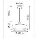 Ver imagem 2 de Pendente Industrial Vibrance 45.5cm Branco Madelustre