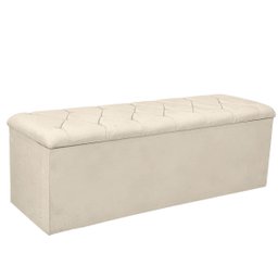 Recamier Bau Estofado Casal Queen Padrão Anita 160 Cm Veludo - 4