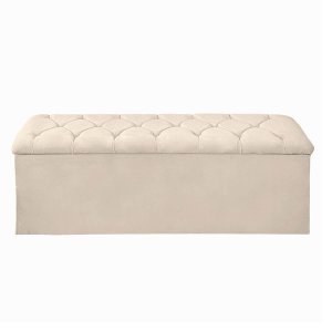 Recamier Bau Estofado Casal Queen Padrão Anita 160 Cm Veludo