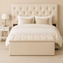 Ver imagem 2 de Recamier Bau Estofado Casal Queen Padrão Anita 160 Cm Veludo