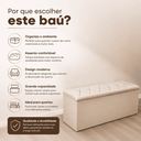 Ver imagem 5 de Recamier Bau Estofado Casal Queen Padrão Anita 160 cm Veludo