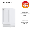 Ver imagem 5 de Cozinha Modulada 11 Pecas 240cm Ce381 Americana Branco Nature Henn