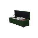 Ver imagem 3 de Calçadeira Baú Vitoria 138 cm Suede Verde