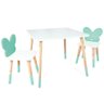 Cadeirinha de Madeira Infantil Cadeira Infantil de Madeira Borboletinha - Verde Claro - 3