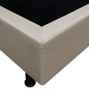 Ver imagem 3 de Base Box para Cama Casal 138x188cm Liz S05 Sintético Bege - Mpozenato