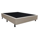 Ver imagem 1 de Base Box para Cama Casal 138x188cm Liz S05 Sintético Bege - Mpozenato