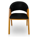 Ver imagem 5 de Poltrona Cadeira Estofada Sala Recepção Escritório Kiora:Preto/Liso