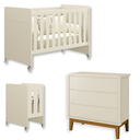 Ver imagem 2 de Quarto de Bebê Berço Evolution + Cômoda 3 Gavetas Classic Areia Madeira