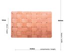 Ver imagem 5 de Jogo Americano de Plástico Bambu Tress com 4 Peças 43,5x28,5cm | Casa Del Grande