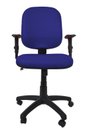 Ver imagem 2 de Poltrona Diretor Fire com Braço Regulável - Couro Sintetico Corano - Azul