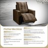 Poltrona Palmar Reclinável Veludo Redenobre Cor:marrom; - 6