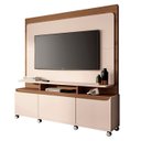 Ver imagem 1 de Estante Painel de Tv 70 Pol 180cm Luma H01 Castanho/off White - Mpozenato