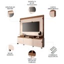 Ver imagem 3 de Estante Painel de Tv 70 Pol 180cm Luma H01 Castanho/off White - Mpozenato