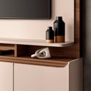 Ver imagem 6 de Estante Painel de Tv 70 Pol 180cm Luma H01 Castanho/off White - Mpozenato