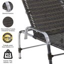 Ver imagem 3 de 2 Cadeiras Espreguiçadeiras e Mesa Confortável para Piscina Pedra Ferro