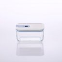 Ver mais imagens de Conjunto de Potes de Vidro Herméticos Retangulares - 6 Unidades - Tampa com Alavanca