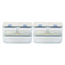 Ver imagem 2 de Conjunto de Potes de Vidro Herméticos Retangulares - 6 Unidades - Tampa com Alavanca